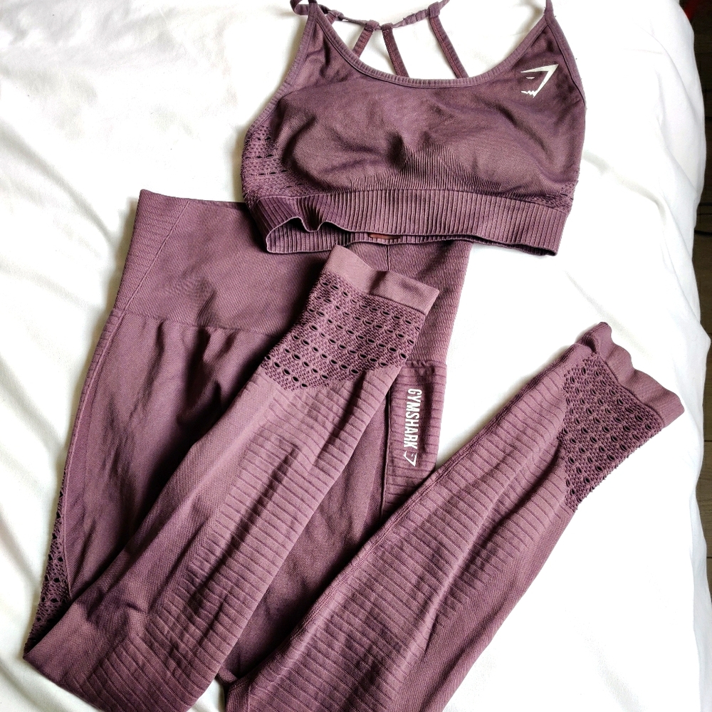 Gymshark Purple Seamless Set